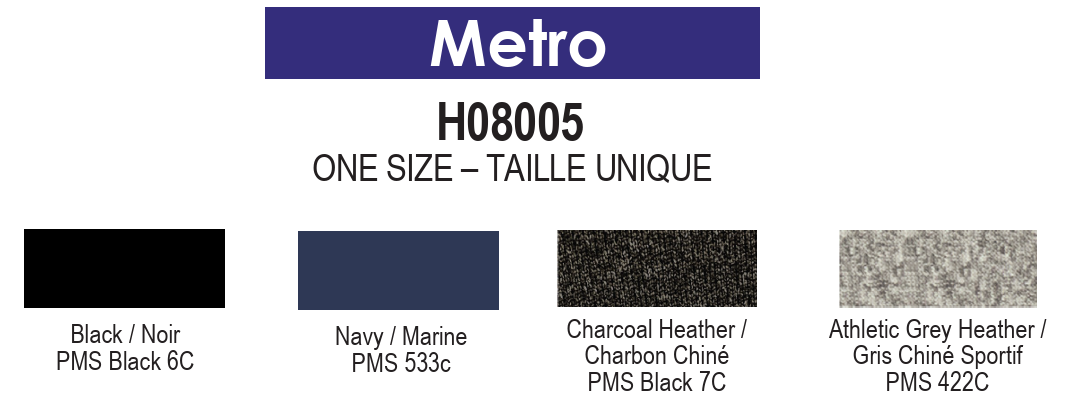 h08005 metro acrylic beanie / tuque